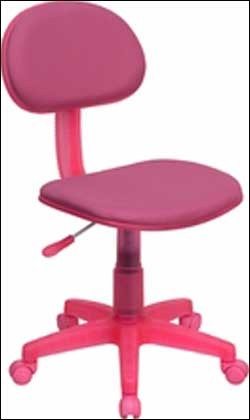Small Back Pink Task Chair