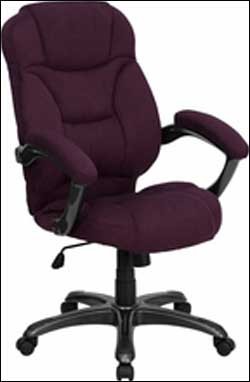 Grape Microfiber High Back Office Chair 