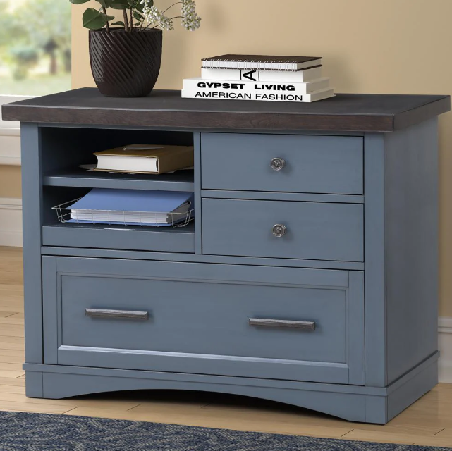 Americana Modern Functional File with Power Center - Denim