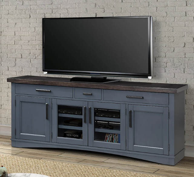 Americana Modern 76" TV Console by Parker House -DENIM