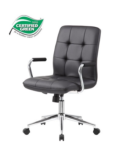 Boss Contemporary Task Chair in Black B331-BK