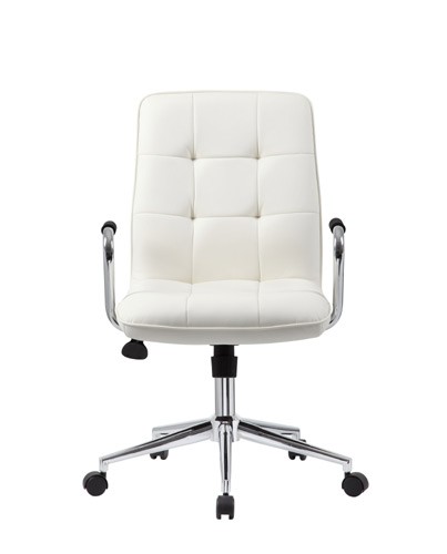 Boss Contemporary Task Chair in White B331-WT