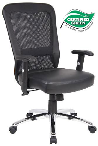 Boss Executive Task Chair Mesh with Chrome Base