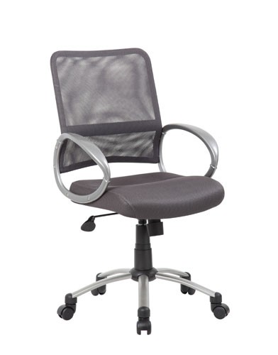 Boss Mesh Back Task Chair in Charcoal Grey B6416-CG