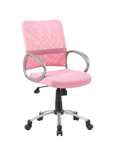 Boss Mesh Back Task Chair in Pink B6416-PK