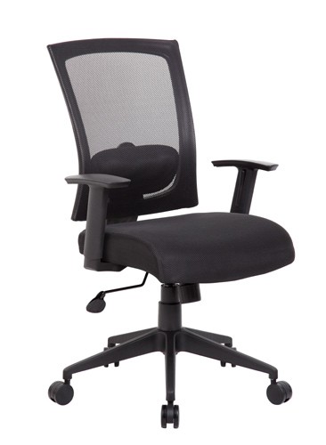 Boss Contemporary Task Chair in Black, Gray B6706