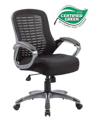 boss ribbed high back mesh chair