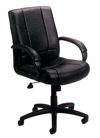 Boss Leather Mid-Back Office Chair B7906