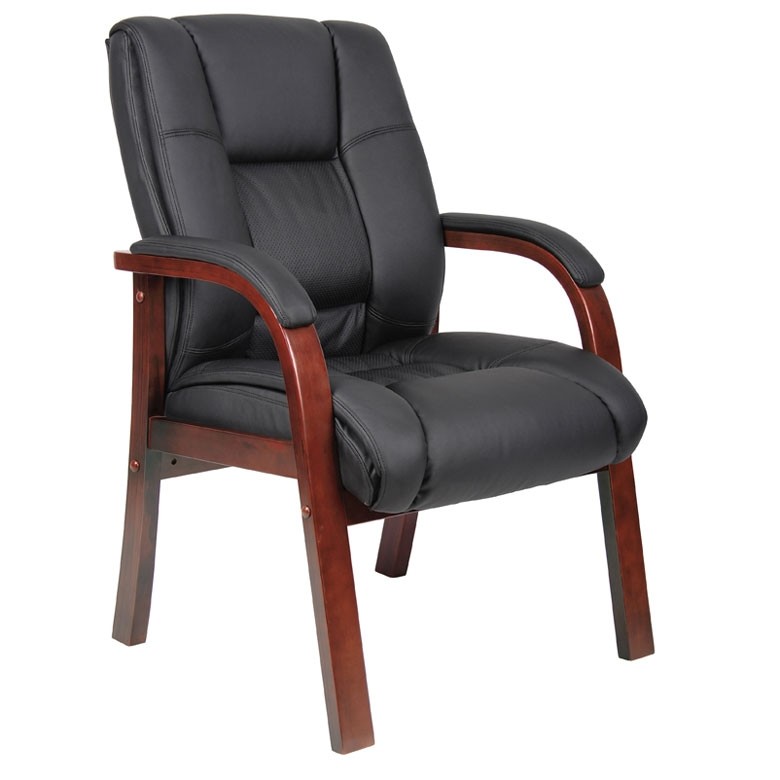 Boss Executive High Back Guest Chair B8999-C, Cherry