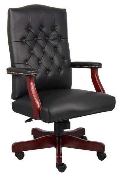 Boss Traditional Executive Swivel in Black or Burgundy