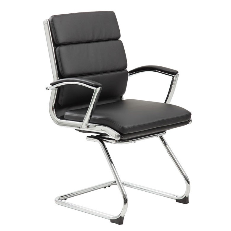 boss executive guest chair caressoftPlus black