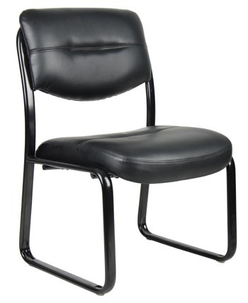 Boss Guest Chair Without Arms in LeatherPlus B9539