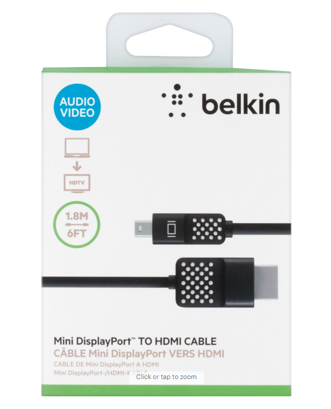 Belkin Mini Display Port to HDTV Cable