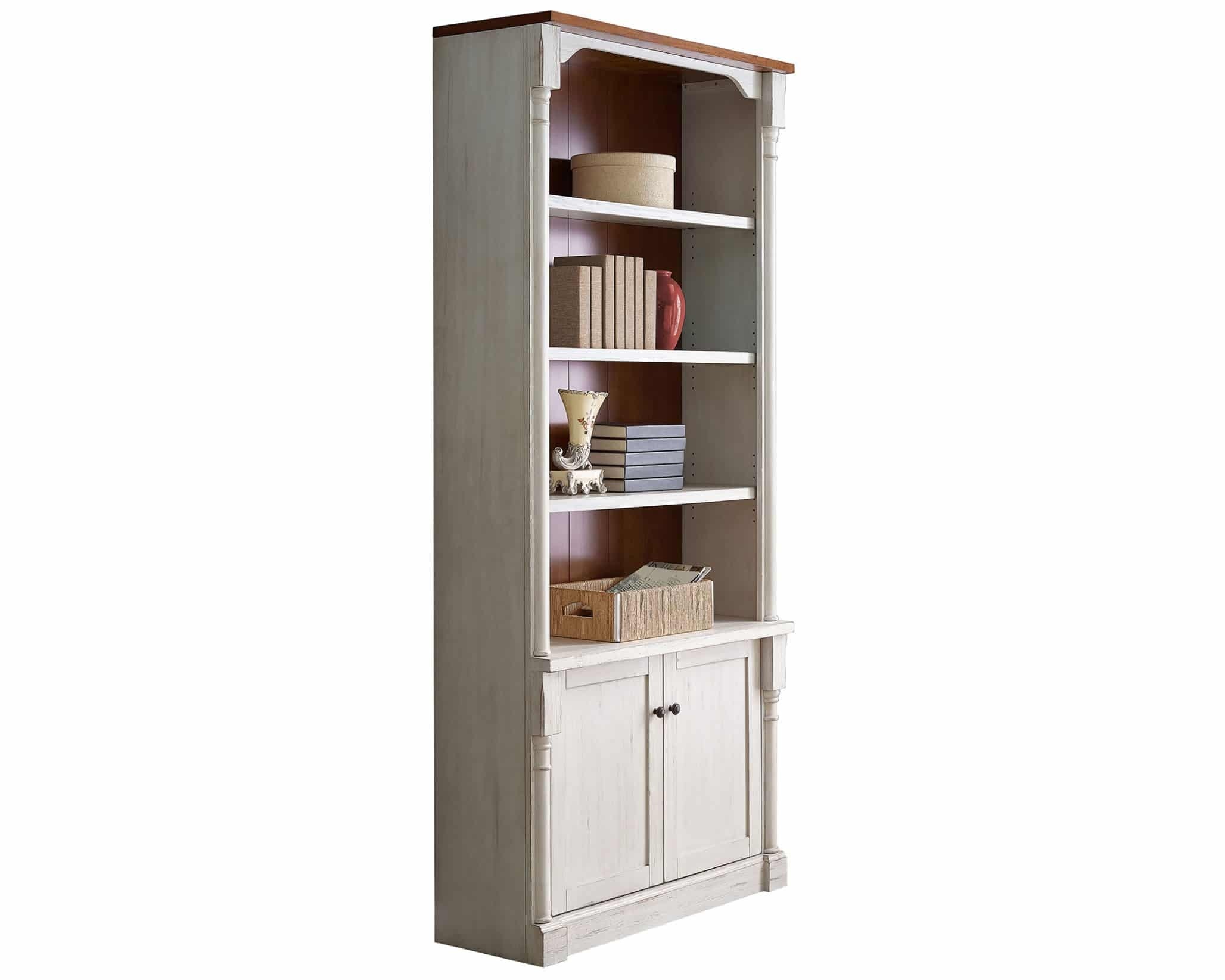 Durham Bookcase with Lower Doors by Martin Furniture