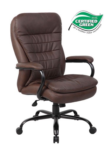 Boss Plush Big and Tall Brown Executive Swivel Chair B991-BB