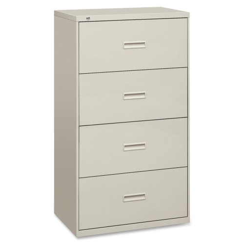 basyx by HON 400 Series 30" Light Gray Four Drawer Lateral File 
