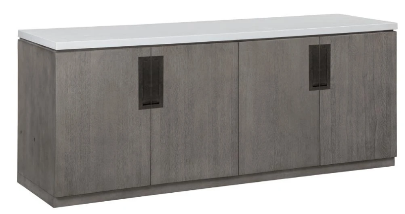 Pure Modern Credenza with Quartz Top by Parker House, PUR#384C
