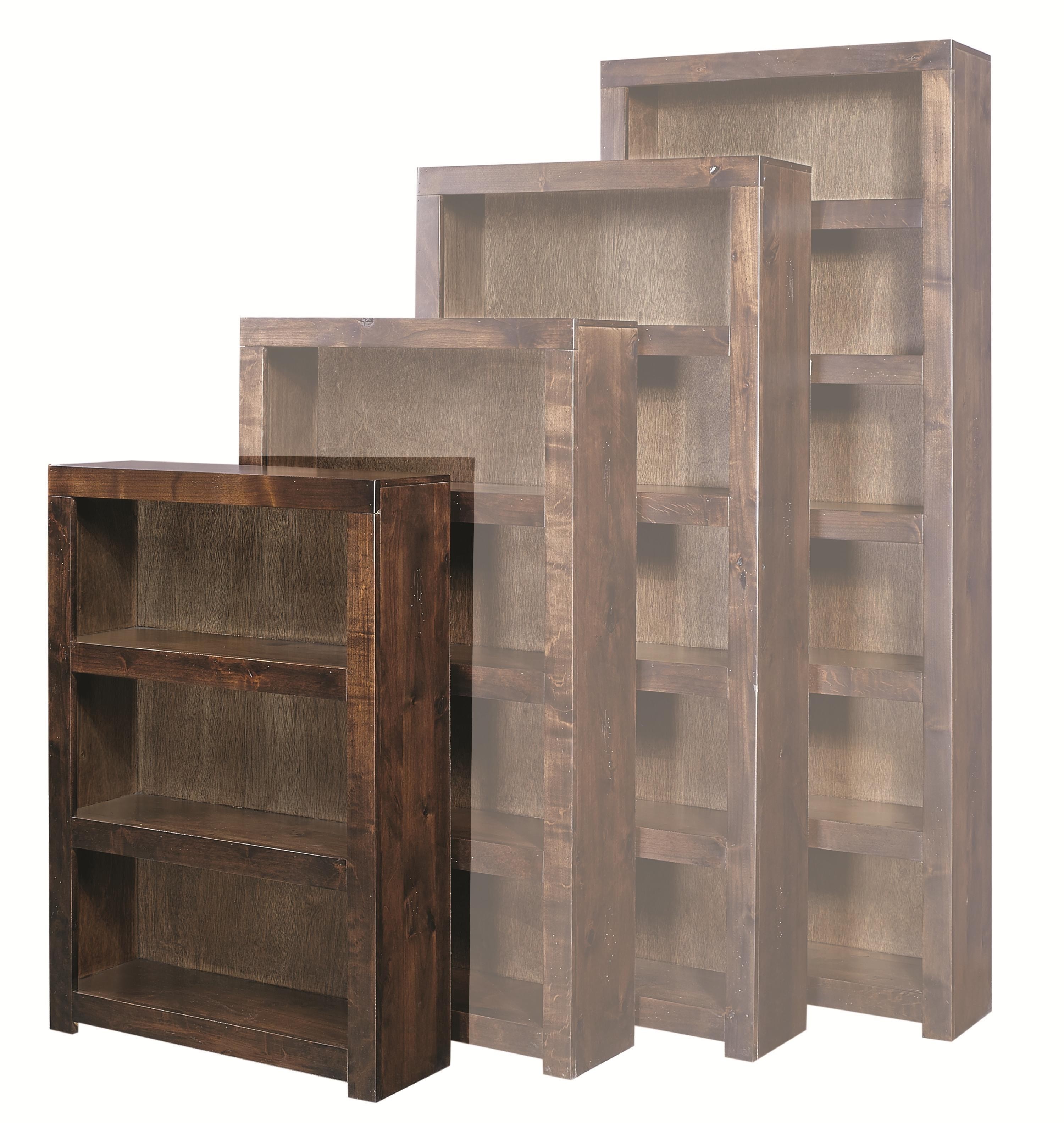 Contemporary Alder 48" Bookcase by Aspenhome, 