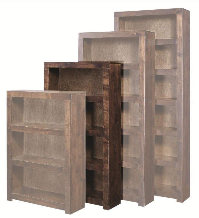 Contemporary Alder 60" Bookcase by Aspenhome