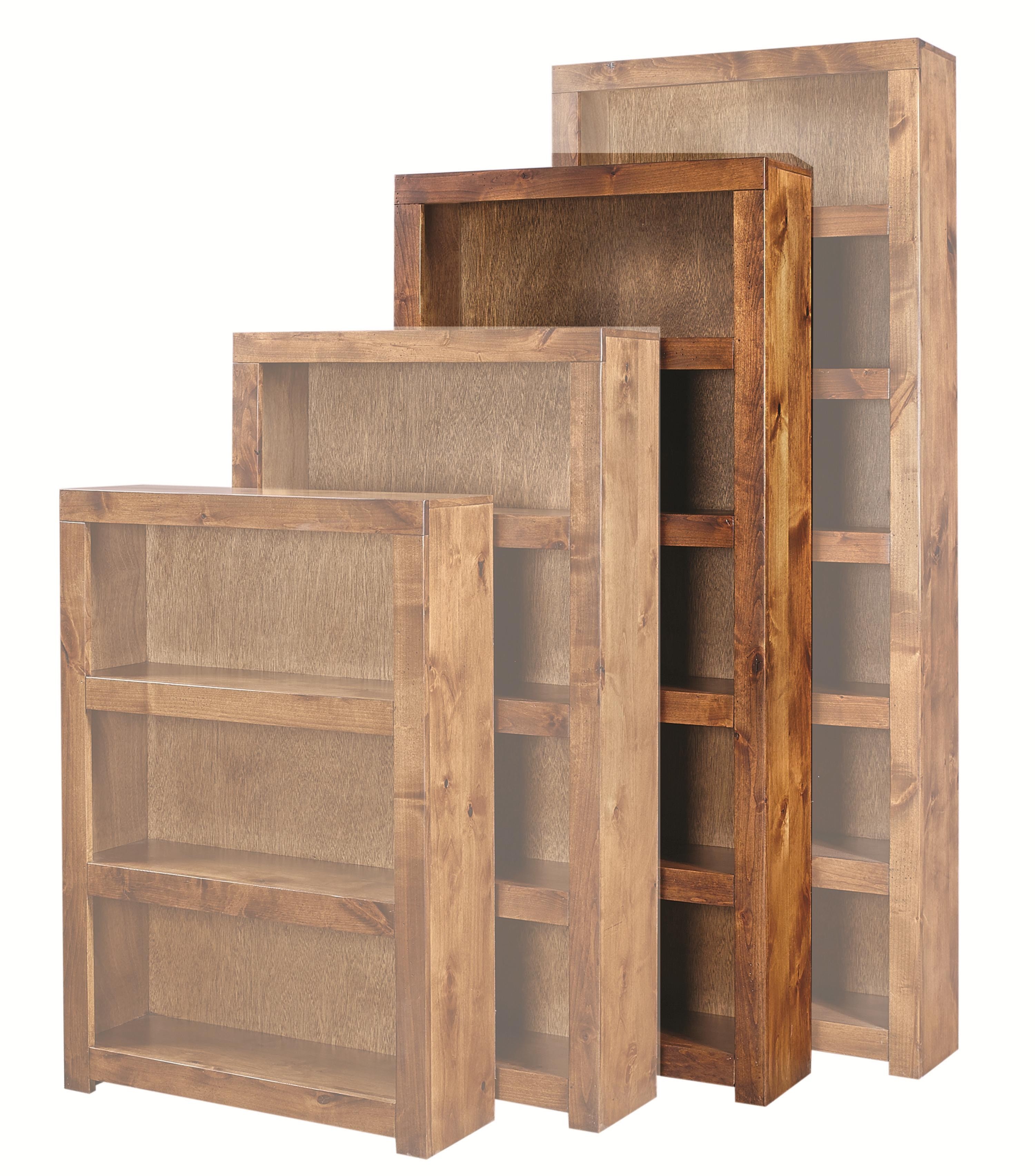 Contemporary Alder 72" Bookcase by Aspenhome