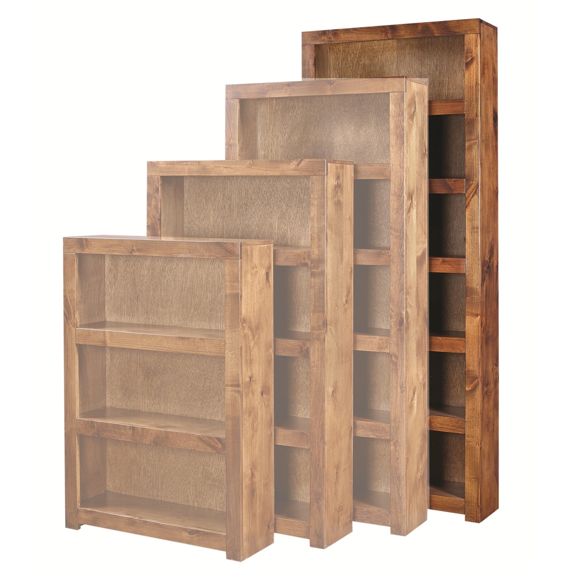 Contemporary Alder 84" Bookcase by Aspenhome