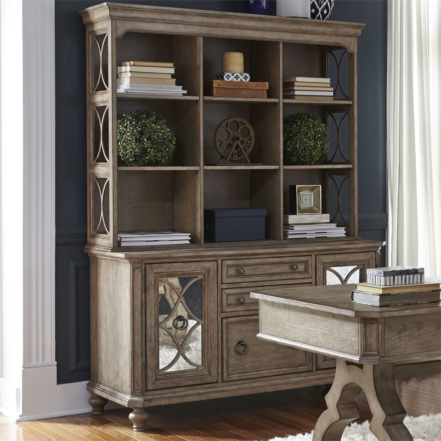 Simply Elegant Credenza & Hutch Set by Liberty Furniture