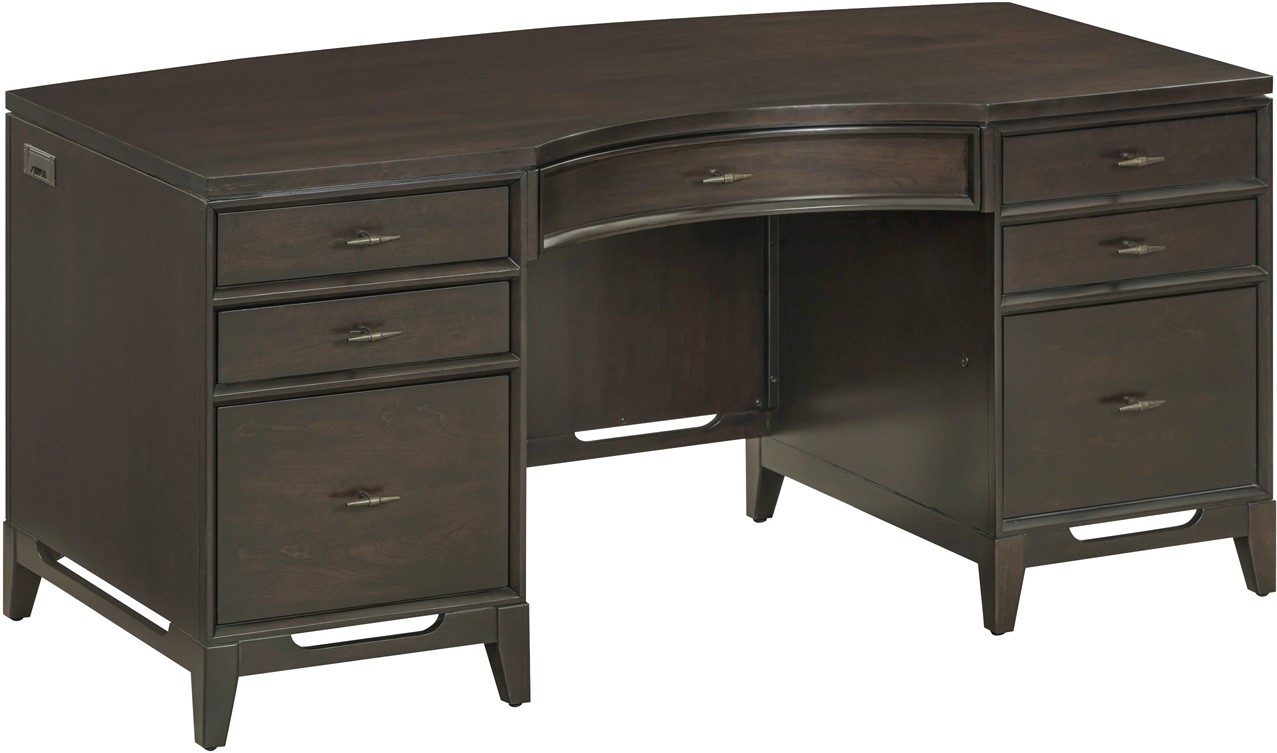 Sutton 66" Curved Executive Desk by Aspenhome