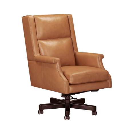 Renaissance Cayanne Leather Desk Chair by Parker House