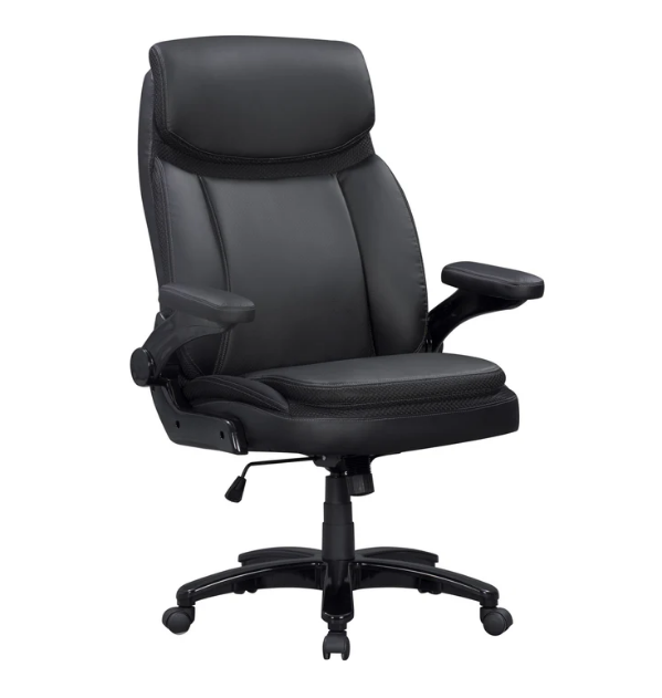 Softy Black Big Man Desk Chair by Parker House 