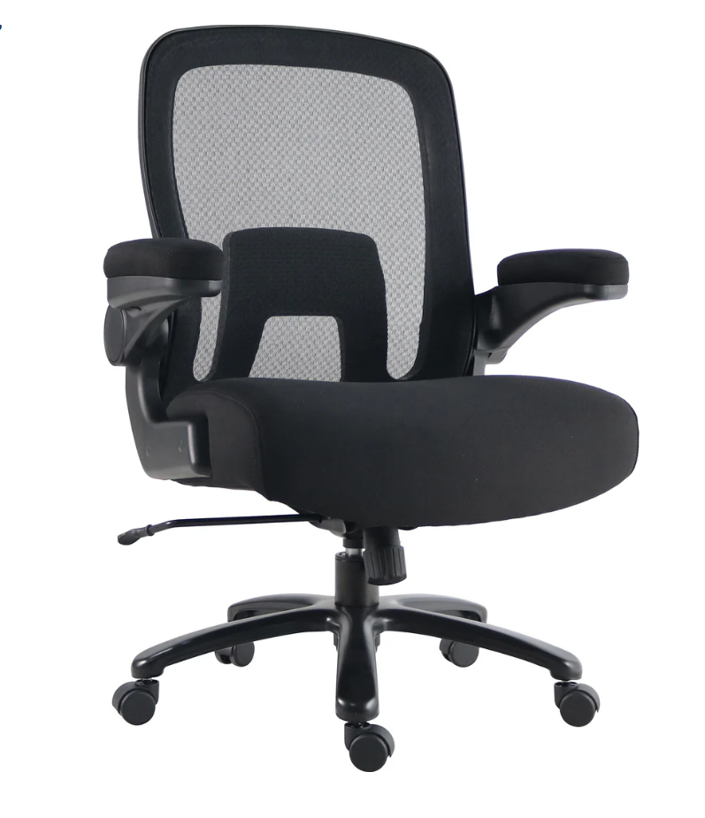 Black Mesh Desk Chair Big Man (500 lb) by Parker House