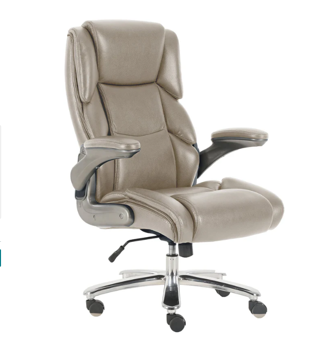 Parchment Fabric Heavy Duty Desk Chair (350 lb.) by Parker House