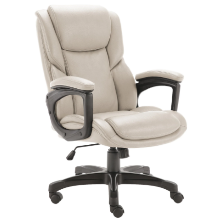 Grand Slam Ivory Fabric Desk Chair by Parker House