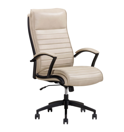 Antique Linen Leather Desk Chair by Parker House