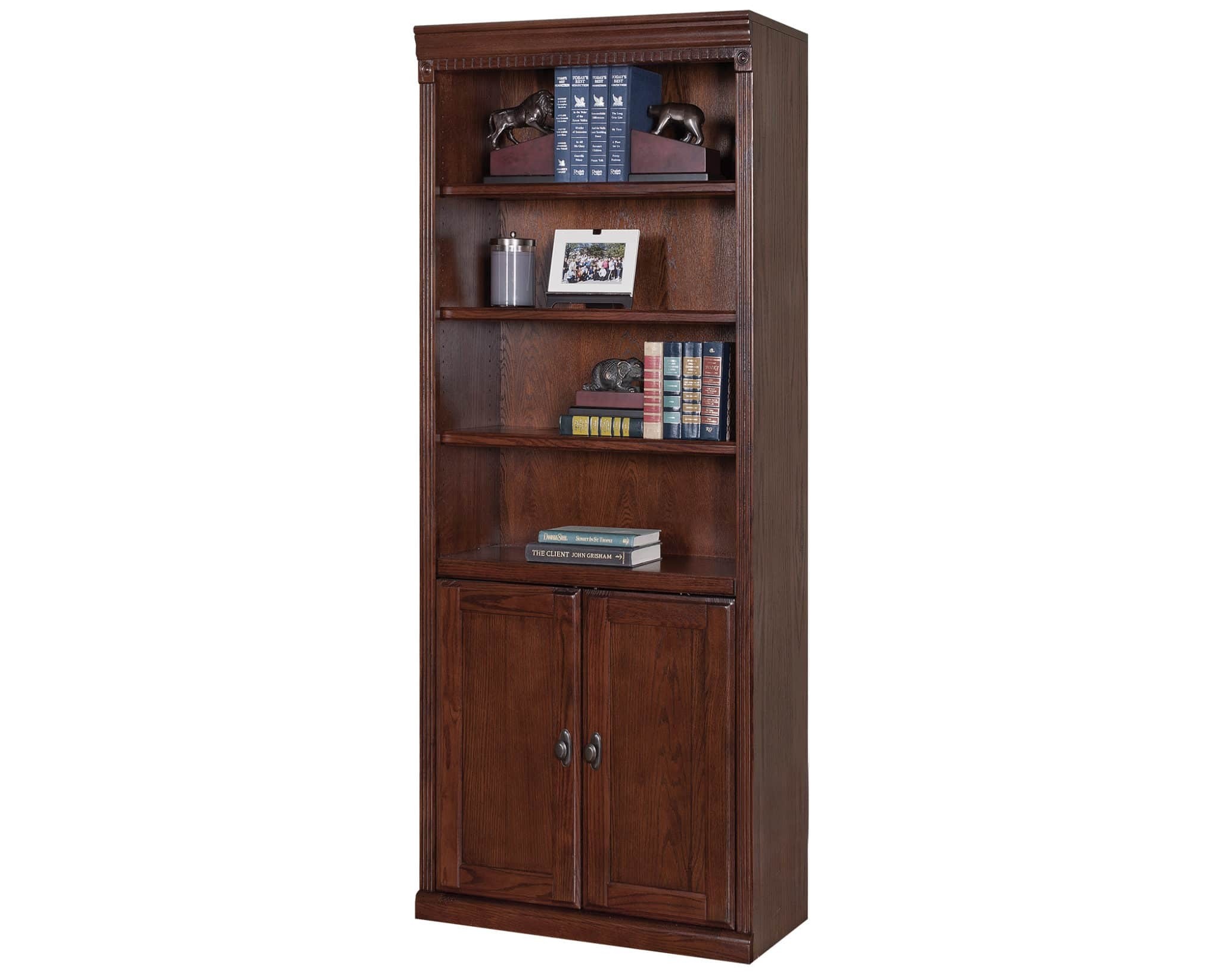 Huntington Lower Door Bookcase by Martin Furniture, Burnish