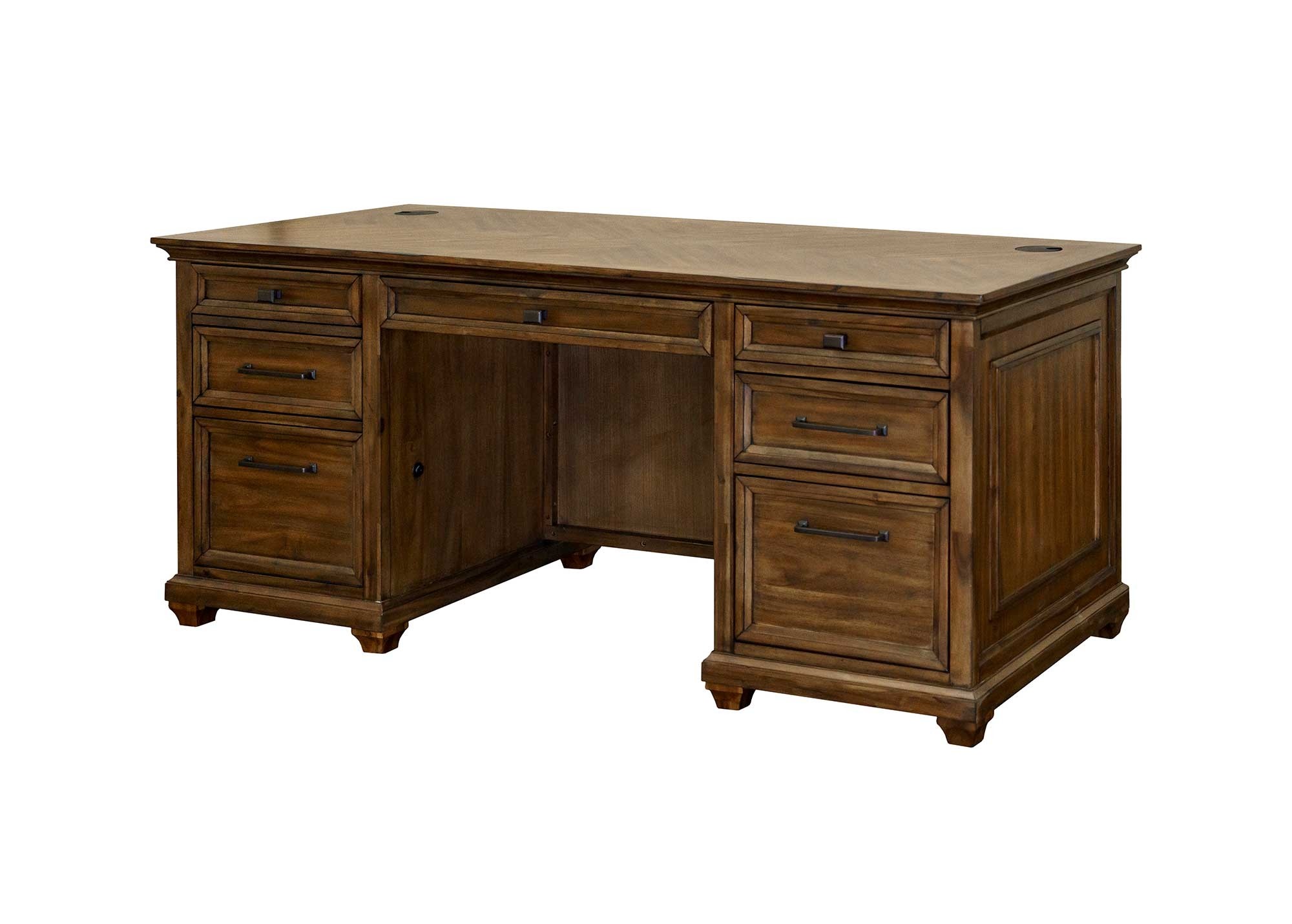 Porter Double Pedestal Desk by Martin Furniture