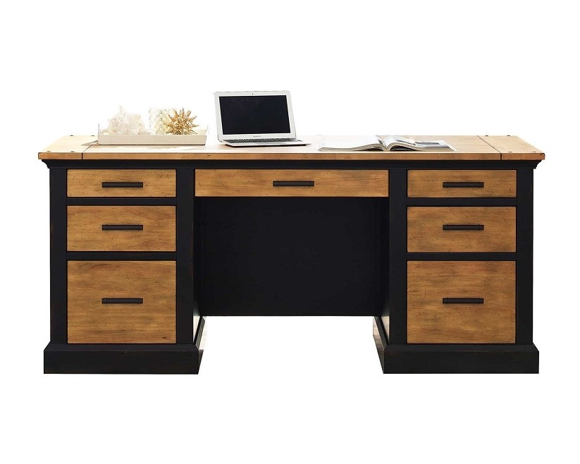 Toulouse Double Pedestal Desk by Martin Furniture