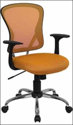 Orange Mesh Executive Office Chair 