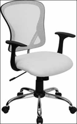 White Mesh Executive Office Chair 