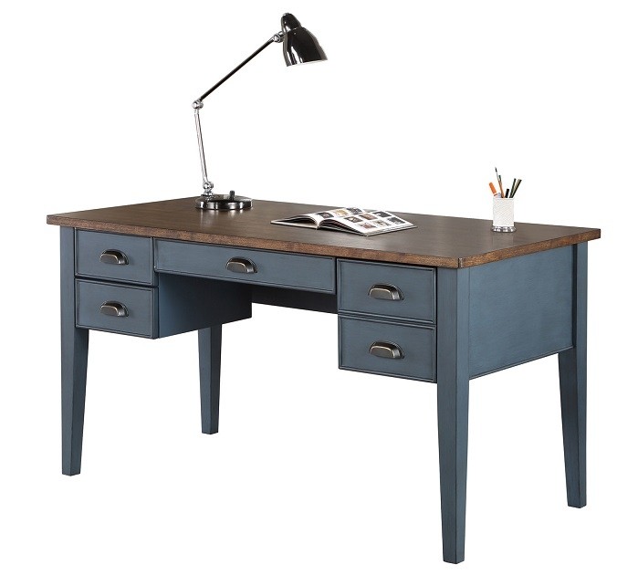 Fairmont Half Pedestal Desk by Martin Furniture