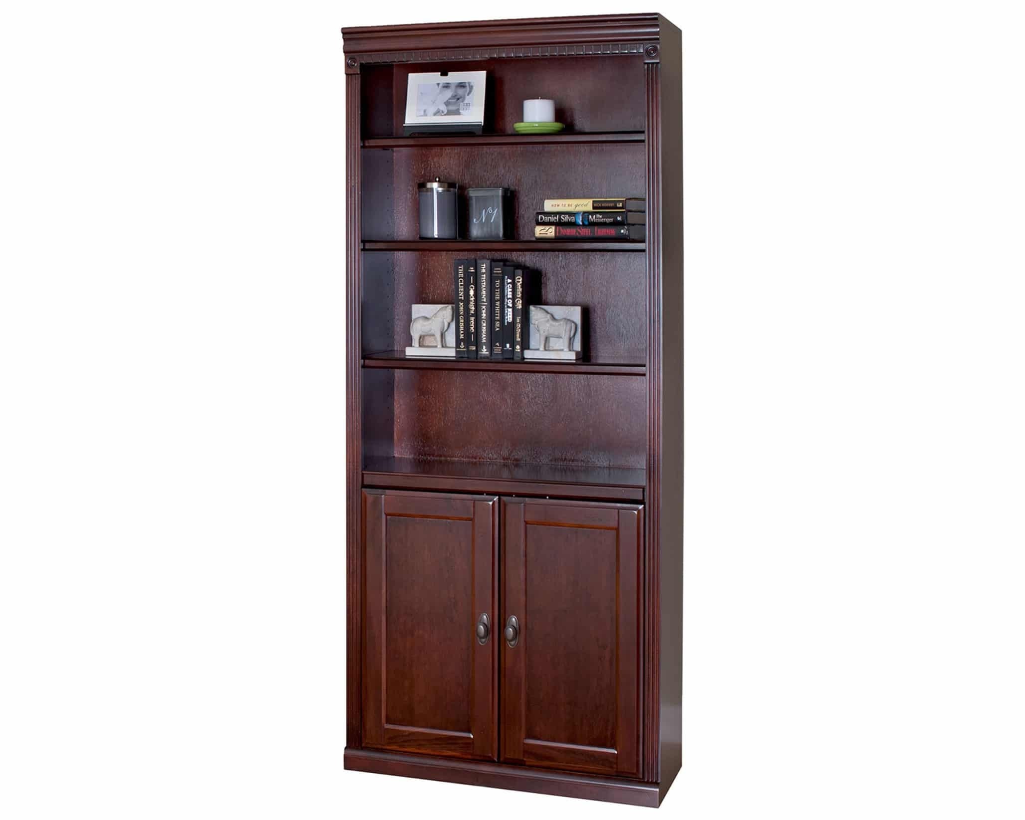 Huntington 72″ H Cherry Lower Door Bookcase by Martin