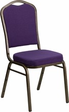 Purple Fabric Banquet Chair