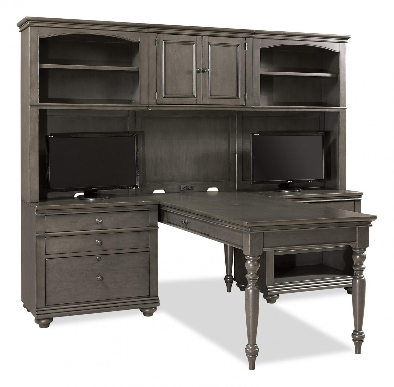 Oxford Modular Desk with Hutch by Aspenhome