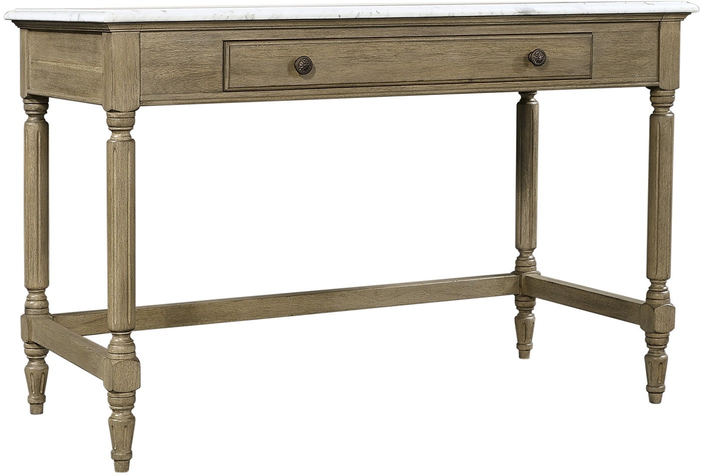 Provence Writing Desk w/ Marble Top by Aspenhome