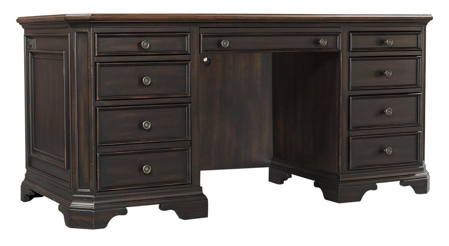 Hampton Credenza Desk by Aspenhome