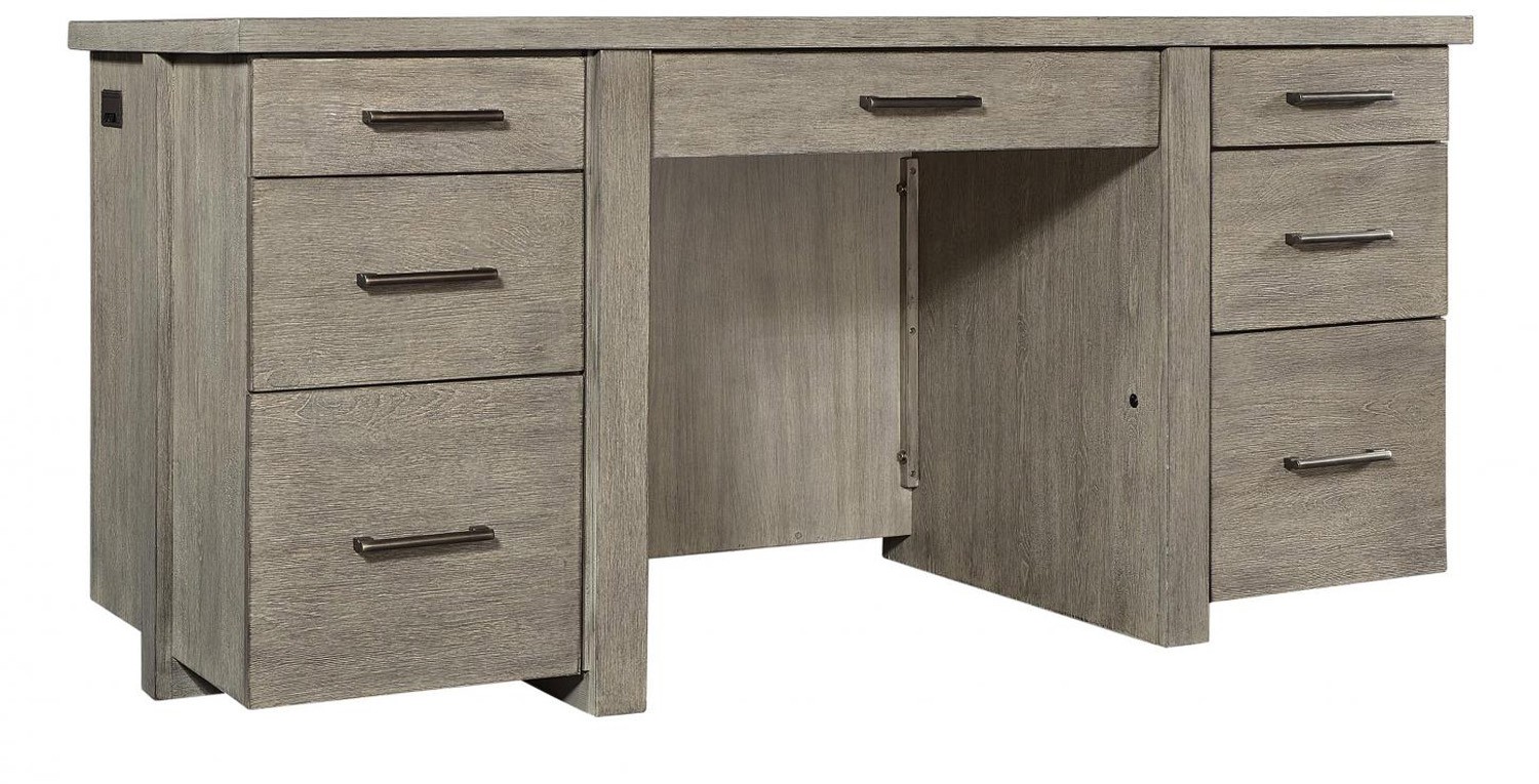 Platinum 66" Executive Desk by Aspenhome