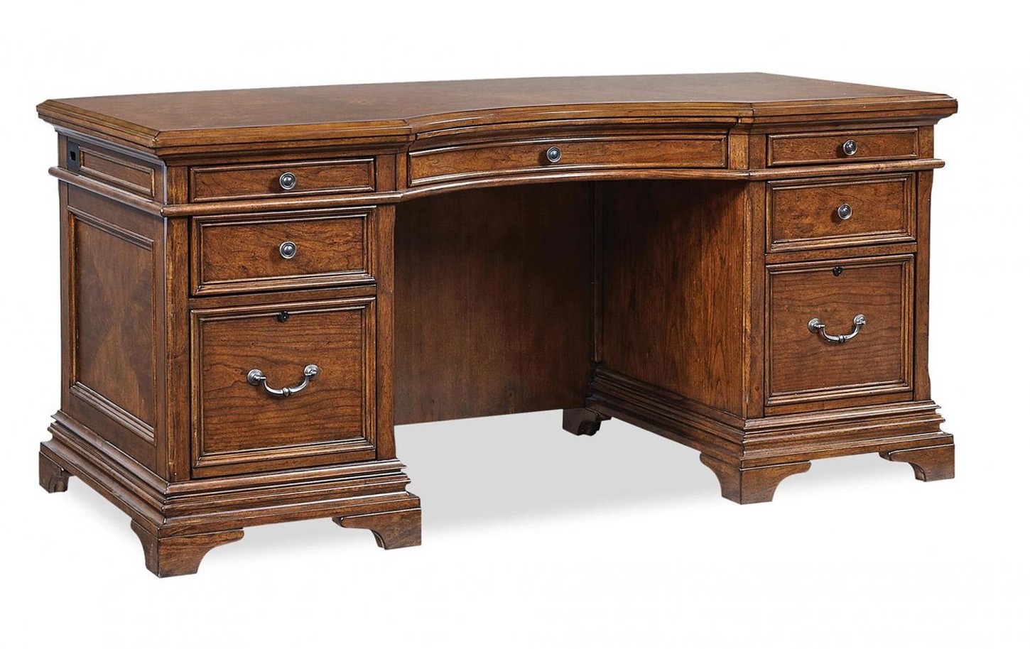 Hawthorne 66" Curved Executive Desk by Aspenhome