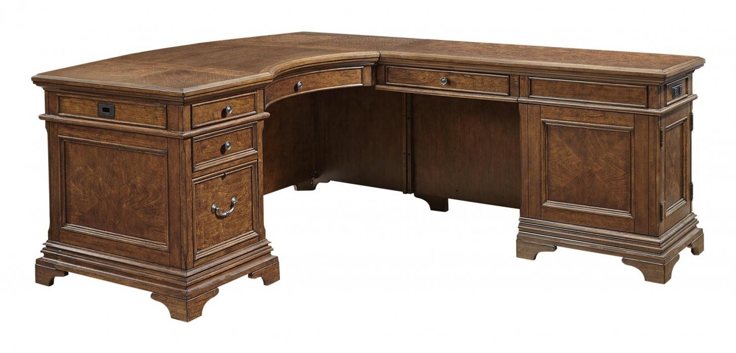 Hawthorne L-Shaped Desk by Aspenhome 