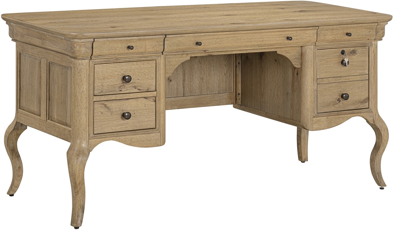 Chateau Philippe 64" Half Pedestal Desk by Aspenhome