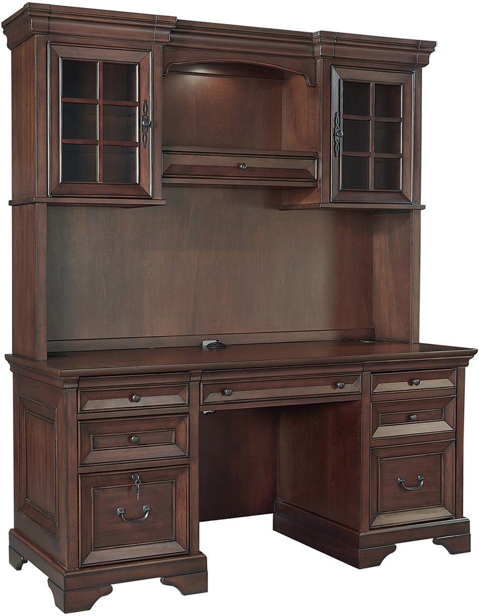 Richmond 66" Credenza Desk & Hutch by Aspenhome