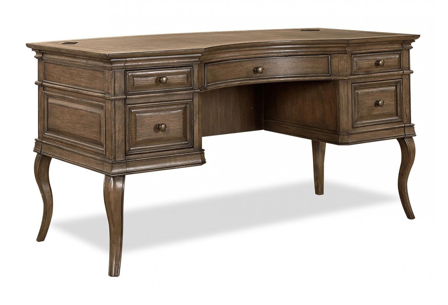 Arcadia 60" Half Pedestal Desk by Aspenhome 